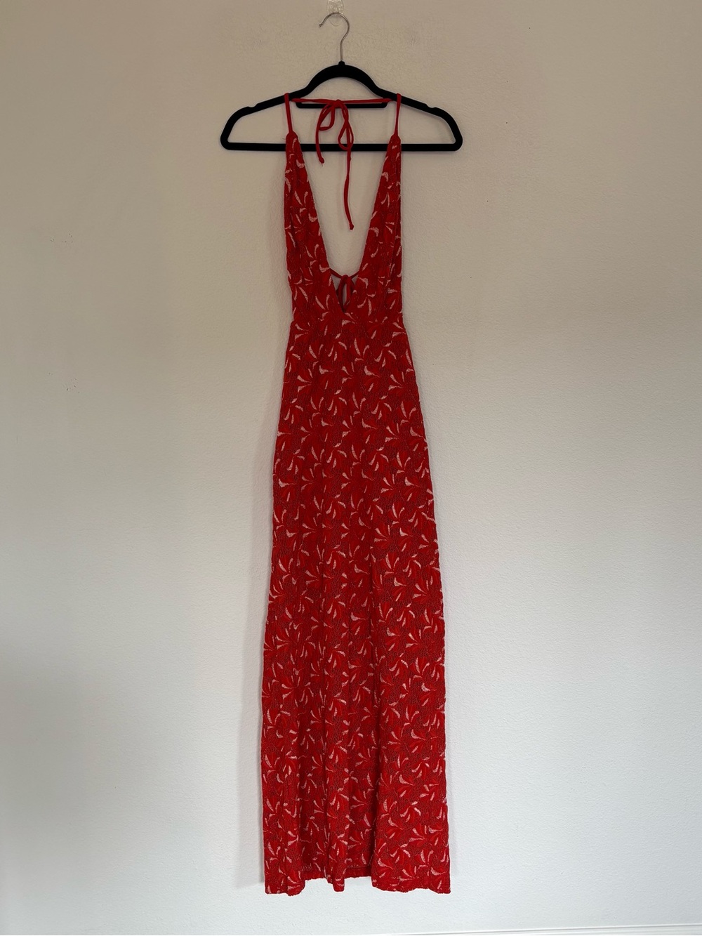 Nightcap Clothing Lace Halter Maxi Dress